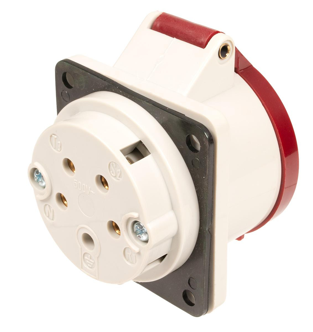 Gniazdo ładowania Cedrus – widok złączy od strony montażu