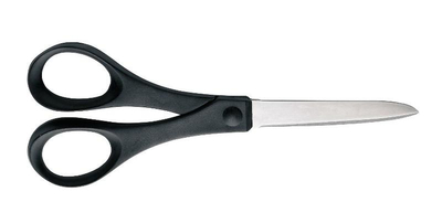 Nożyczki biurowe papierowe 18 cm 1023818 [Marka] – uniwersalne dla prawo- i leworęcznych