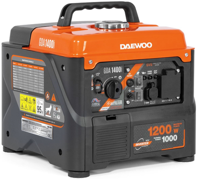 DAEWOO GDA 1400i AGREGAT INWERTOROWY GENERATOR PRĄDOTWÓRCZY 230V 1,2kW - OFICJALNY DYSTRYBUTOR - AUTORYZOWANY DEALER DAEWOO