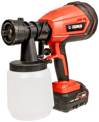 CEDRUS SP1000Li AGREGAT PISTOLET MALARSKI AKUMULATOROWY KOMPRESOR DO MALOWANIA NATRYSKOWEGO CEDSP1000LI 20V POWER+ OFICJALNY DYSTRYBUTOR - AUTORYZOWANY DEALER CEDRUS