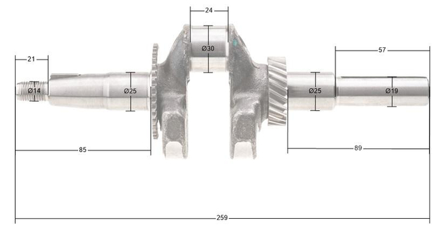 Klikový hřídel rozrývače Cedrus WR01 15310-E030050-00000
