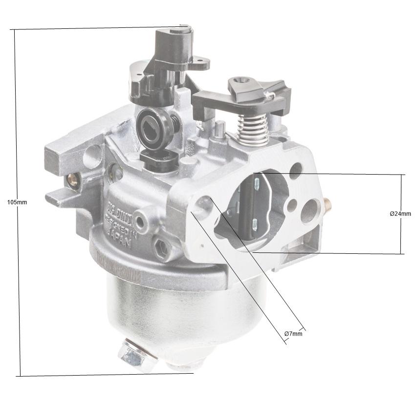 Gaźnik Cedrus Y196V Y196VE 480503 widok techniczny
