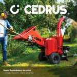 Cedrus RB05 PRO-HE Rębak Rozdrabniacz Spalinowy Do Gałęzi 15 KM 12 cm Hydrauliczny