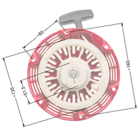 Chinese Lifan Kipor Loncin Zongshen 168 plastic take-up T2 starter NZ554