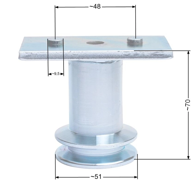 Adapter kosiarki Partner 553 Jet55S KN14