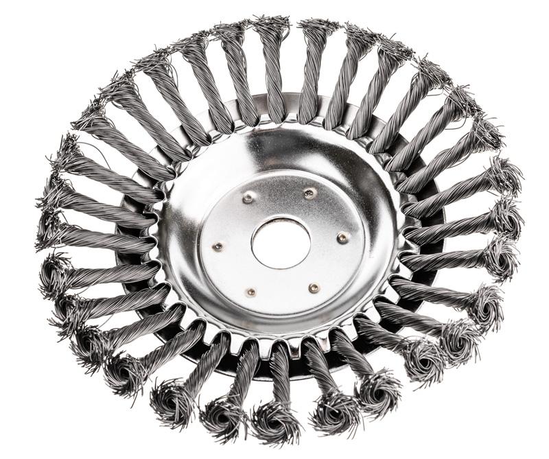 Szczotka do czyszczenia kostki brukowej 200x25,4 mm 520076 - widok od spodu