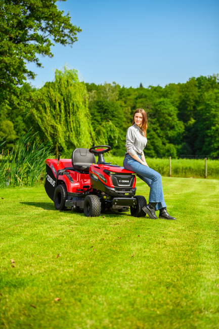 CEDRUS C-TRAC 92HC Rear-Dump Self-Propelled Lawn Mower with 92cm HYDROSTAT RECYCLING VELOPMENTS C-TRAC-92HC EWIMAX OFFICIAL DISTRIBUTOR - AUTHORIZED DEALER CEDRUS