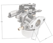 B&S carburetor ORIGINAL PART 591137