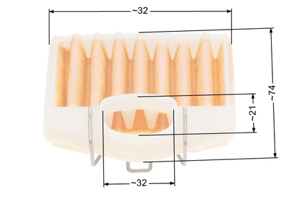 Husqvarna air filter 362/365/371;72 8R02-68