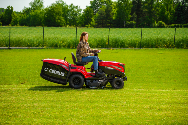 CEDRUS C-TRAC 92HC Rear-Dump Self-Propelled Lawn Mower with 92cm HYDROSTAT RECYCLING VELOPMENTS C-TRAC-92HC EWIMAX OFFICIAL DISTRIBUTOR - AUTHORIZED DEALER CEDRUS