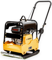 CEDRUS ZG120L Gas-Powered Soil Compactor, 120 kg / 6.5 KM + Transport Wheels + Silicone Mat - Flat Edges on the CEDZG120L Plate - EWIMAX - OFFICIAL DISTRIBUTOR - AUTHORIZED CEDRUS DEALER