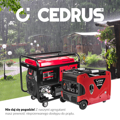 CEDRUS AG10E-3F AGREGAT GENERATOR PRĄDOTWÓRCZY AG10 AVR 3FAZY XXL 230V/400V 10 KW 10000W RATO R670 - OFICJALNY DYSTRYBUTOR - AUTORYZOWANY DEALER CEDRUS