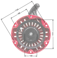 Honda GX100 starter zam. 28400-Z0D-V02ZC / 28400-Z0D-003ZA NZ548