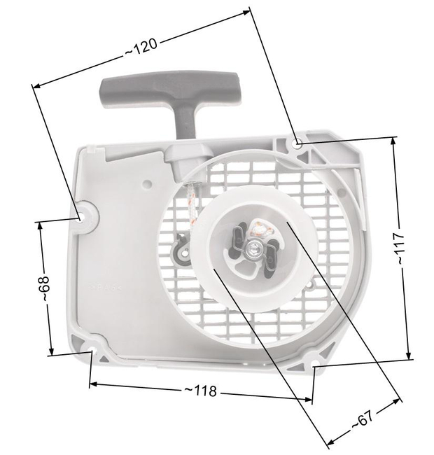 Startér Stihl MS360 MS340 036 034 NZ537