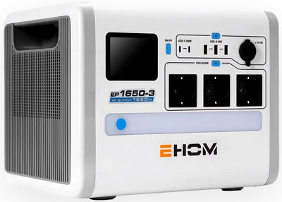 LONCIN EHOM EP1650-3 POWER STATION BANK ENERGY STORAGE AGREGATE POWERBANK 1024Wh power 1650VA EWIMAX - OFFICIAL DISTRIBUTOR - AUTHORIZED LONCIN DEALER