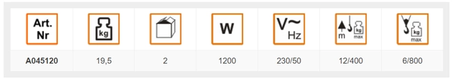 PANSAM A045120 WCIĄGARKA WYCIĄGARKA ELEKTRYCZNA LINOWA 1050W 800kg EWIMAX - OFICJALNY DYSTRYBUTOR - AUTORYZOWANY DEALER PANSAM