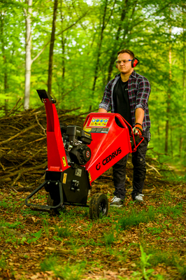 Cedrus RB02 rozdrabniacz spalinowy rębak do gałęzi 10 cm Loncin 6,5 KM
