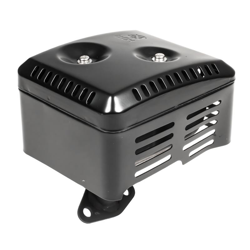 Tłumik Loncin – widok z tyłu i otworami wentylacyjnymi