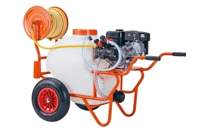 TRIUNFO SH100/25 DIESEL WHEELBARROW TROLLEY SPRAYER ON WHEELS 100L 25BAR HONDA