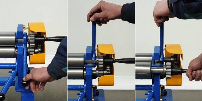 MAAD ZW-1300/0.8 WALCARKA ZWIJARKA WALCE DO BLACHY MAAD ZW-1300 /0.8mm