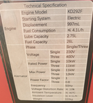 CEDRUS DG12E-3F GENERATOR GENERATOR 12kW / 20 hp 230/400V AVR SILENT VERSION CEDRUS 12 kW KD292FA DIESEL
