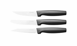 Fiskars Functional Form 1057561 – zestaw 3 małych noży kuchennych, stal nierdzewna