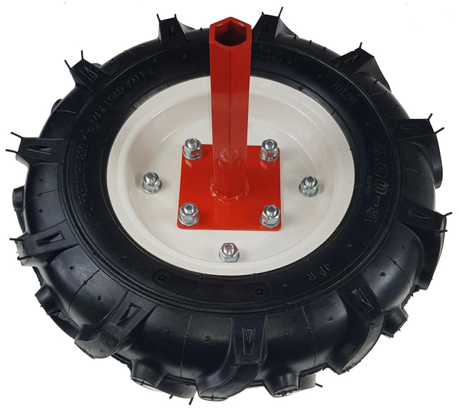 4.0-8 400mm 8'' inflatable rubber tyres Pair set for MASTERCUT HSDT soil compactor