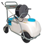 MASTERCUT KF-60-C2 OPRYSKIWACZ WÓZKOWY ELEKTRYCZNY AKUMULATOROWY JEZDNY TACZKOWY WÓZKOWY NA KOŁACH 60L 12V 12AH