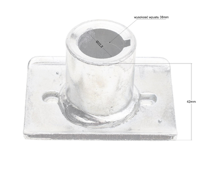 NAC Hortmasz lawn mower adapter; JL43 JL46 JL50 JL53 JL56 22.2mm shaft NZ350