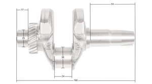 Wał korbowy Loncin LC3500i LC170F-3 CZĘŚĆ ORYGINALNA 130290447-0001
