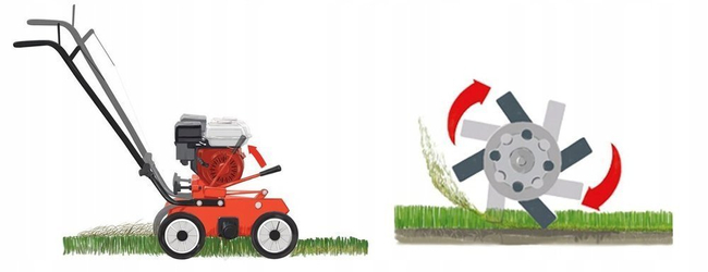 WEIBANG WB486CRB WERTYKULATOR SPALINOWY DO TRAWY PROFI PROFESJONALNY Briggs&Stratton WB486 / WB 486 -  EWIMAX - OFICJALNY DYSTRYBUTOR - AUTORYZOWANY DEALER WEIBANG