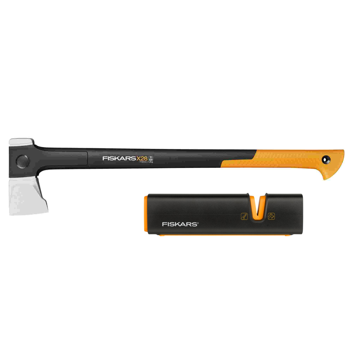 Siekiera rozłupująca Fiskars X28 M z ostrzałką Xsharp 1075433