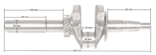 Wał korbowy Loncin G200F zamiatarka ZM02 ZM04 EURO V CZĘŚĆ ORYGINALNA 130290142-0001