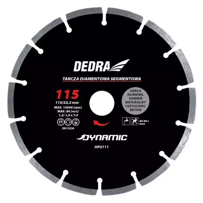 DEDRA HP2117E Tarcza diamentowa 250x25,4 mm do glazury, płytek, betonu i klinkieru Dynamic