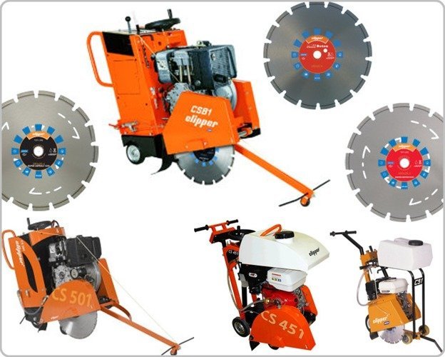 NORTON CLIPPER CS451E ELECTRIC DRIVE CUTTING BLADES saw for concrete, asphalt and construction Ø 450mm 5.5kW - OFFICIAL DISTRIBUTOR - AUTHORIZED DEALER NORTON CLIPPER
