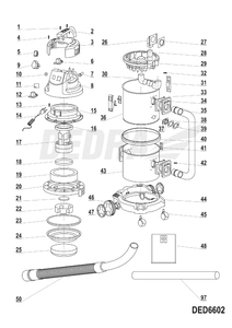 DOLNY ZBIORNIK DEDRA DED6602 -  XDED6602.43