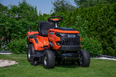 TRAKTOR GRASS GR86H TRAKTOREK OGRODOWY DO TRAWY Z TYLNYM WYRZUTEM KOSIARKA SAMOJEZDNA SPALINOWA DO TRAWY HYDROSTAT 86cm Loncin 352 