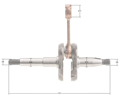 Crankshaft Cedrus saw CEDPS25-12 020420