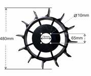 MASTERCUT MC370-16 METAL STEEL SHOOTING WHEELS FOR MASTERCUT MC370 TRACTOR RTJ29 TJ01 TJ02 pair MC370-16