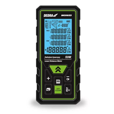 LASEROVÝ DÁLKOMĚR 50M DEDRA MC0933, LASEROVÝ DÁLKOMĚR DOMÁCÍ LASEROVÝ DÁLKOMĚR MĚŘICÍ ZAŘÍZENÍ LASEROVÉ MĚŘENÍ