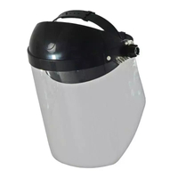 DEDRA BHST04 Osłona twarzy przyłbica ochronna z poliwęglanu z daszkiem 24 cm