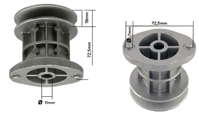 OLEO-MAC BLADE ATTACHMENT HUB FOR OLEO-MAC, EFCO, VICTUS POWER MOWER 66030256R 