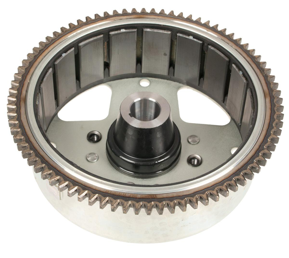 Wirnik alternatora Loncin koło magnesowe LC3500i widok wewnętrzny z magnesami