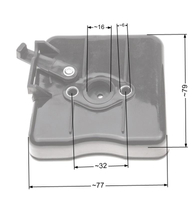 NAC WLBC;SPS;BC air filter housing with filter kpl market mowers NZ179