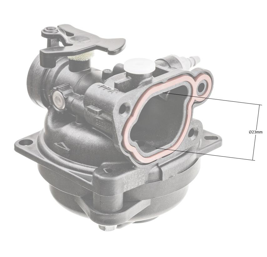Wymiar portu kolektora gaźnika Briggs 595656 około 23 mm