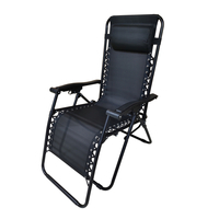 DEDRA N1027 Leżak Zero Gravity rozkładany wielopozycyjny fotel ogrodowy tarasowy 157x65x107 cm