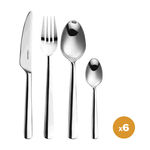 Fiskars Functional Form 1071623 zestaw sztućców 24 szt. błyszczący dla 6 osób