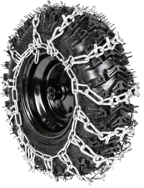 Snow chains on 13" wheels for snowblower tractor 13x4.10x10 snow chains CEDRUS ACC0210 snow chain set of 2 pcs. - OFFICIAL DISTRIBUTOR - AUTHORIZED CEDRUS DEALER