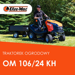 TRAKTOREK OLEO MAC OM 106/24 KH TRAKTOREK OGRODOWY KOSIARKA SAMOJEZDNA SPALINOWA DO TRAWY HYDROSTATIC OM106 102cm KLASA PREMIUM 68129066 - OFICJALNY DYSTRYBUTOR - AUTORYZOWANY DEALER OLEO-MAC