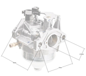 Karburátor Honda GCV170 ORIGINÁLNÍ DÍL 16100-Z9L-811